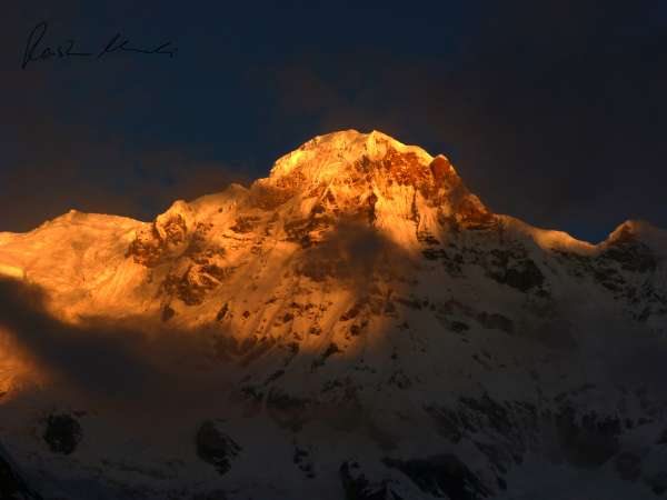 Sonnenaufgang am Annapurna South (IX)